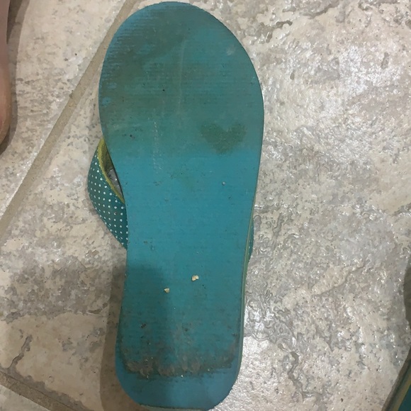 Girls POLO flip flops, size 3 - Picture 2 of 2